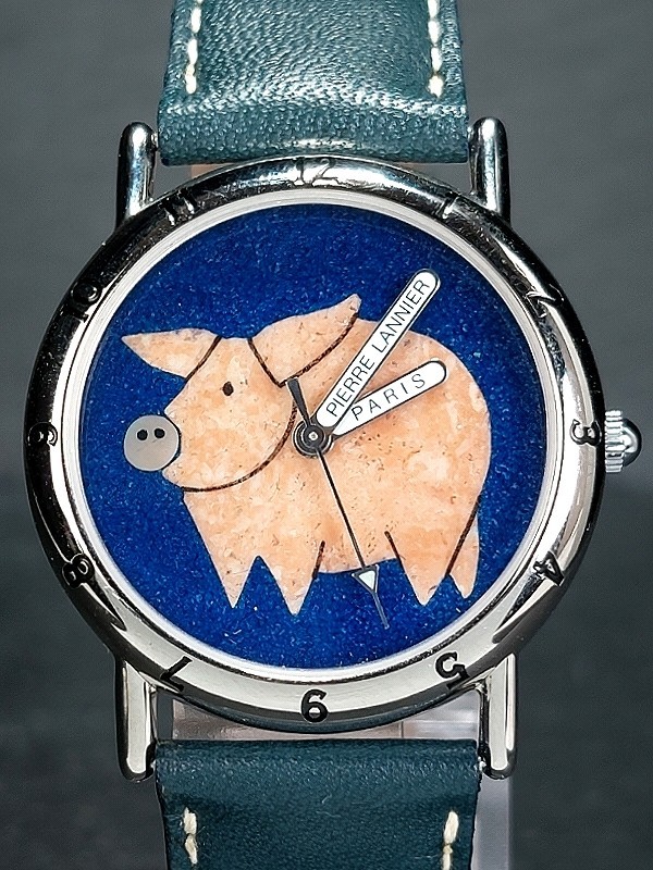 稼動品 Pierre Lannier ピエールラニエ 腕時計 イルカ ケース 稼動品 Pierre Lannier ピエールラニエ 腕時計 イルカ ケース