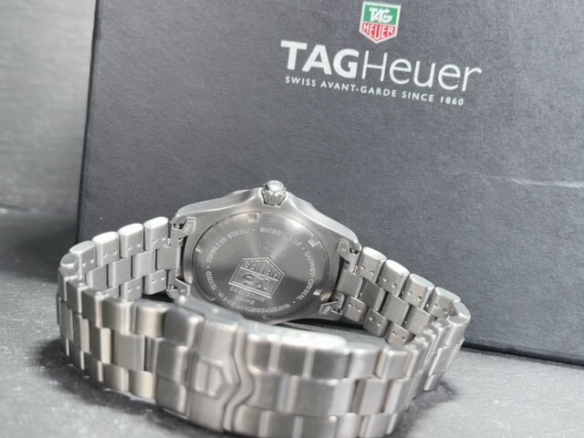 超美品 TAG HEUER タグホイヤー PROFESSIONAL プロフェッショナル 2000シリーズ 腕時計 WK1119-1 ブルー クオーツ 動作確認_画像10