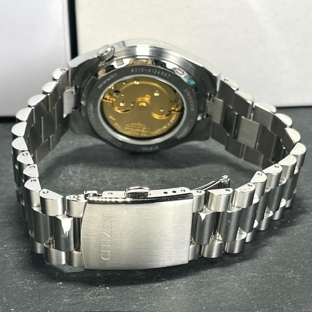 新品 CITIZEN TSUYOSA COLLECTION シチズン コレクション NJ0150-81Z 腕時計 自動巻き メカニカル オレンジ ステンレス カレンダー メンズ_画像6