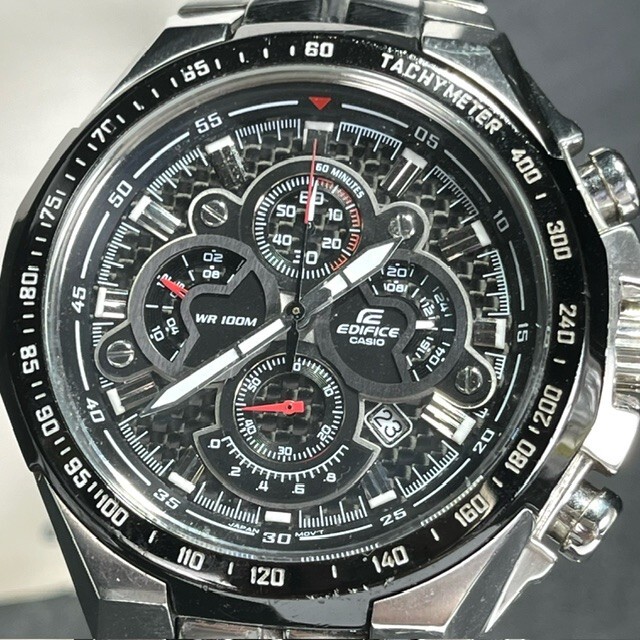 CASIO EDIFICE カシオ エディフィス EF-554SP-1A 腕時計 クォーツ ブラック ステンレス アナログ デジタル クロノグラフ メンズ_画像3