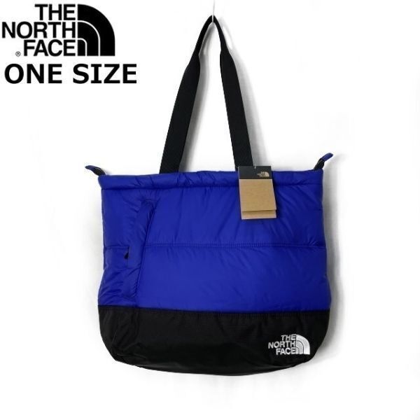 1円～!売切!【正規新品】THE NORTH FACE◆NUPTSE TOTE トートバッグ US限定 ヌプシ 耐久性 大容量 男女兼用(OS/21L)青 黒 180626-50_画像3