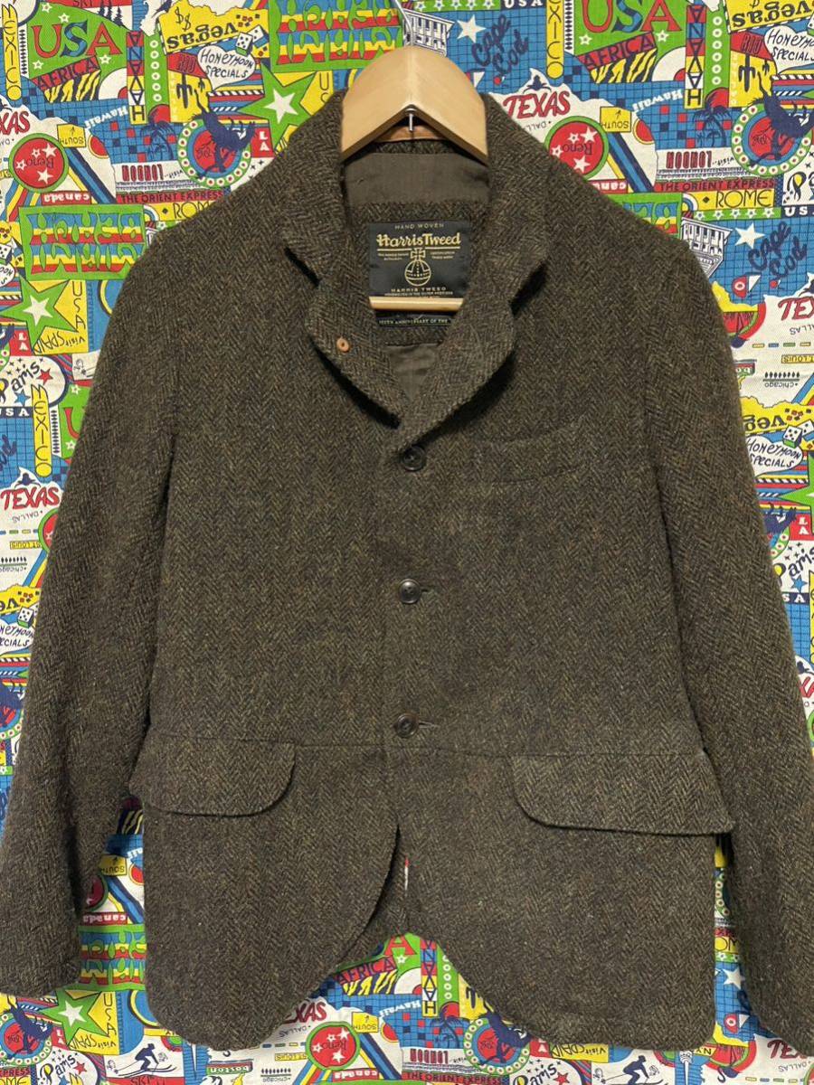 Harris Tweed ハリスツイード ツイード ジャケット④／JAMIESON'S ジャミーソンズ／インバーアラン／INVERALLAN／LAVENHAM ラベンハム_画像1