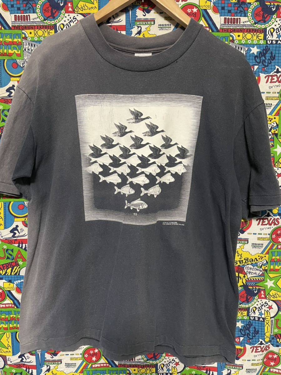 1980年代 ヴィンテージ M.C.ESCHER エッシャー Tシャツ(Made in USA