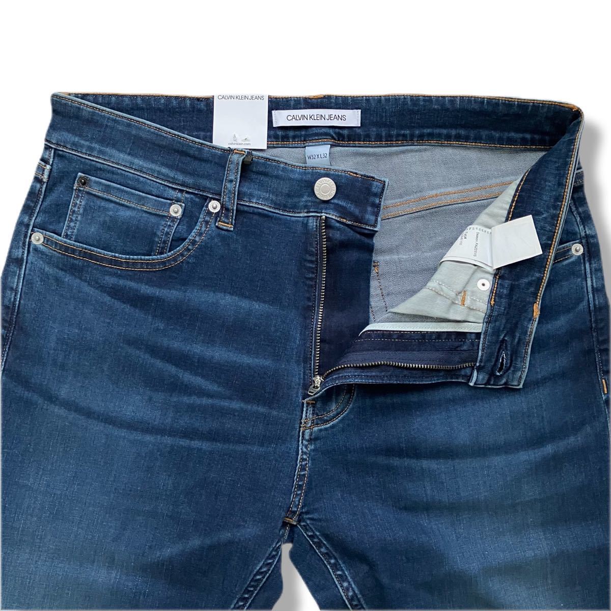 送料無料 新品 CALVIN KLEIN JEANS カルバン クライン ジーンズ CKJ 056 ATHLETIC アスレチック テーパー ストレッチ 32 ウエスト80_画像4