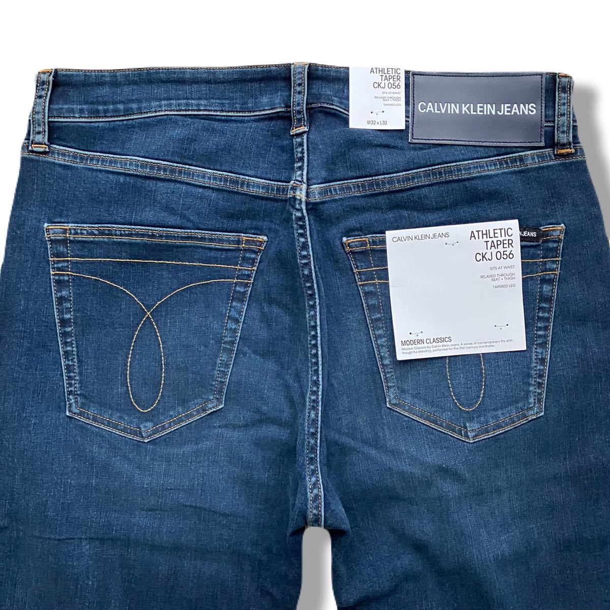 送料無料 新品 CALVIN KLEIN JEANS カルバン クライン ジーンズ CKJ 056 ATHLETIC アスレチック テーパー ストレッチ 32 ウエスト80_画像5