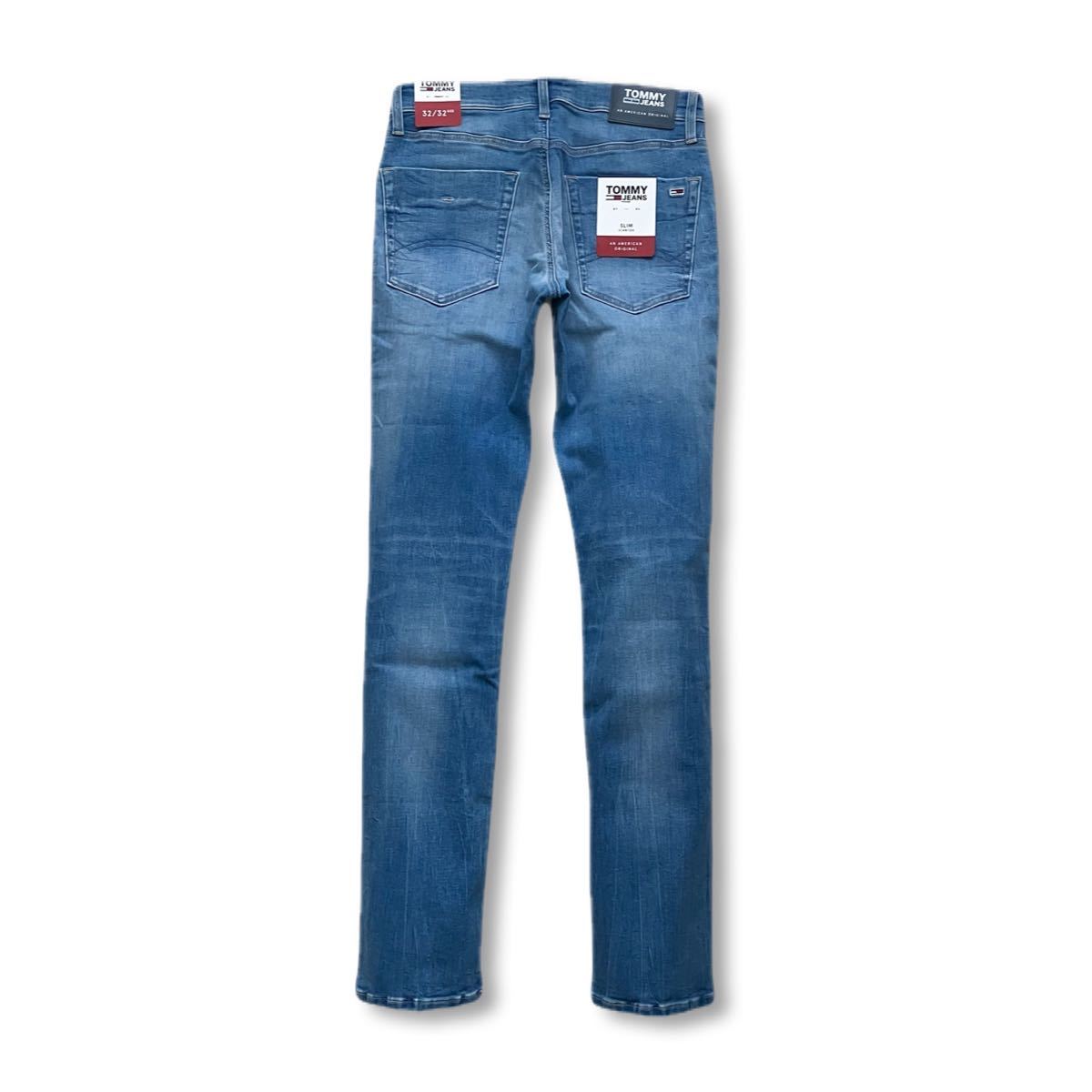 送料無料 新品 TOMMY HILFIGER トミーヒルフィガー SLIM SCANTON 強ストレッチ スリム ジーンズ 32 ウエスト78〜86_画像3