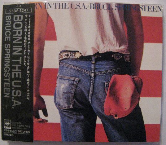  postage included *CD*BRUCE SPRINGSTEEN|BORN IN THE U.S.A.* old standard * obi equipped domestic record 