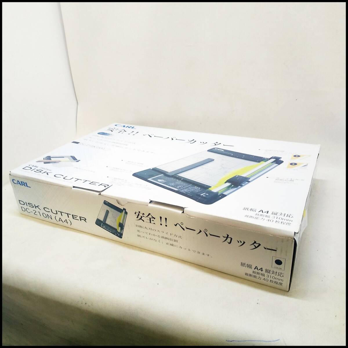 ●CARL カール事務器 ディスクカッター ペーパーカッター A4サイズ対応 裁断機 DC-210N(A4) 動作OK USED●K2381_画像8