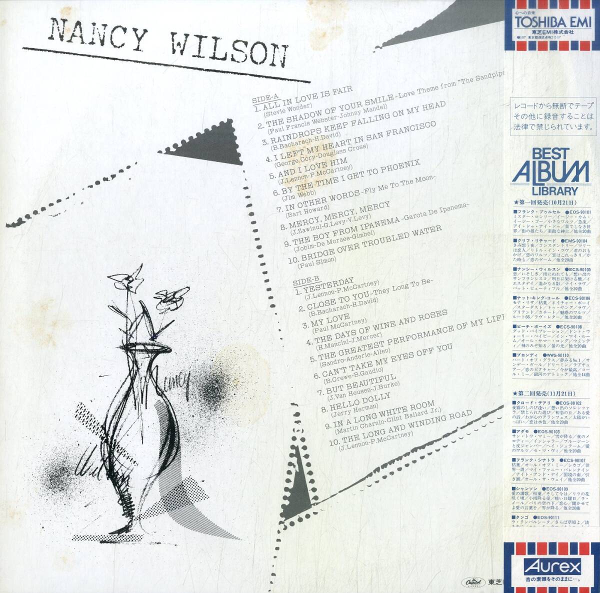 A00583314/LP/ナンシー・ウィルソン「Nancy Wilson (1981年・ECS-90105・ヴォーカル)」_画像2