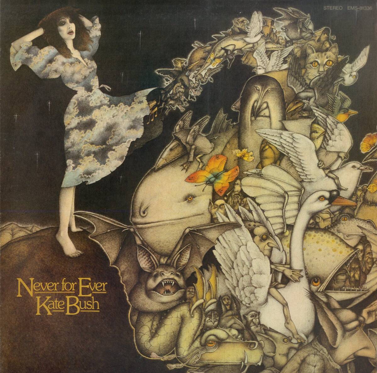 A00584169/LP/ケイト・ブッシュ(KATE BUSH)「魔物語 / Never For Ever (1980年・EMS-81336・アートロック)」_画像1