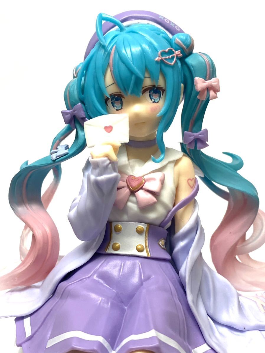 希少　フリュー　初音ミク　ぬーどるストッパー　恋するセーラー服　パープルver. フィギュア_画像1