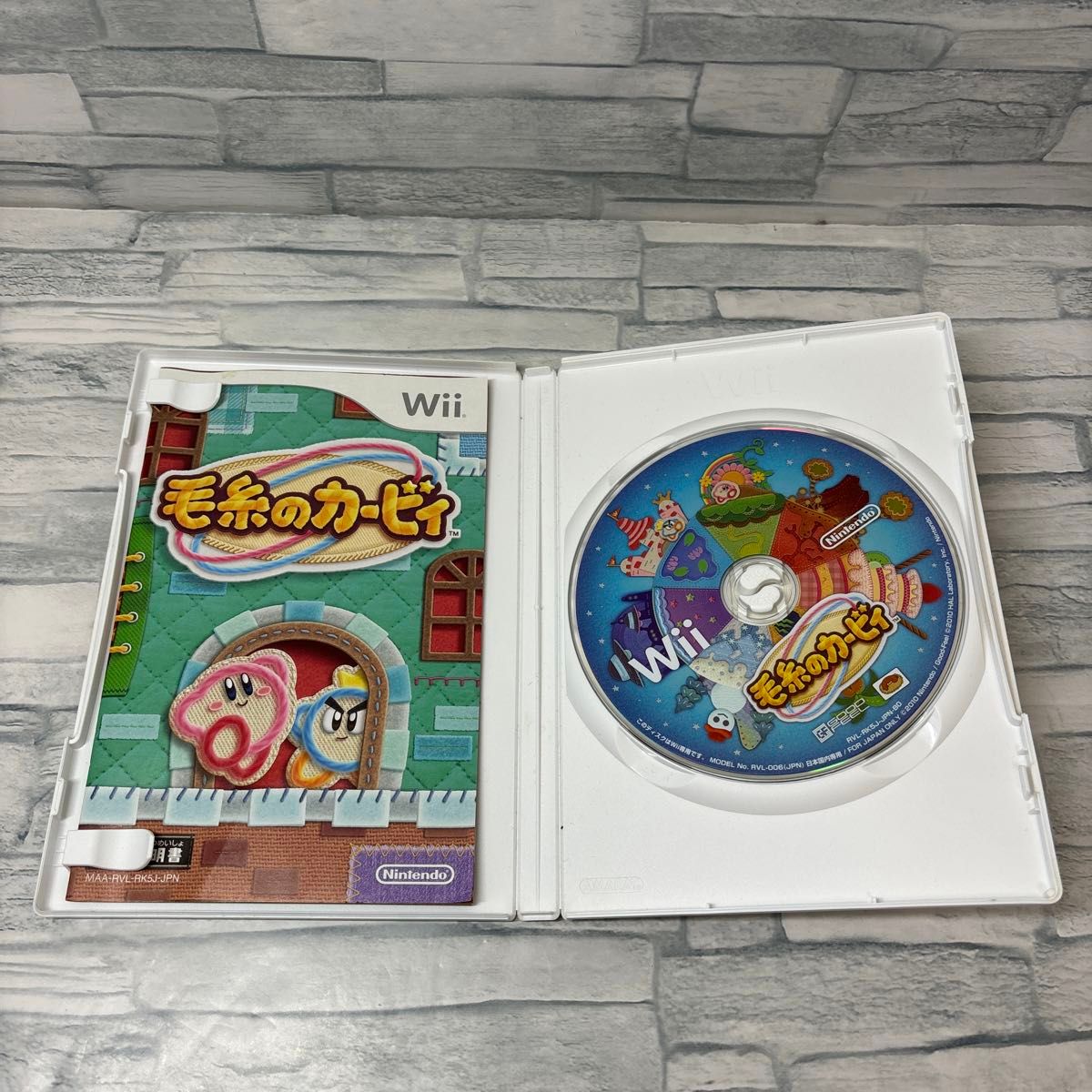 【Wii】毛糸のカービィ 中古品　ディスク小傷あり　動作OK  Wii ゲームソフト