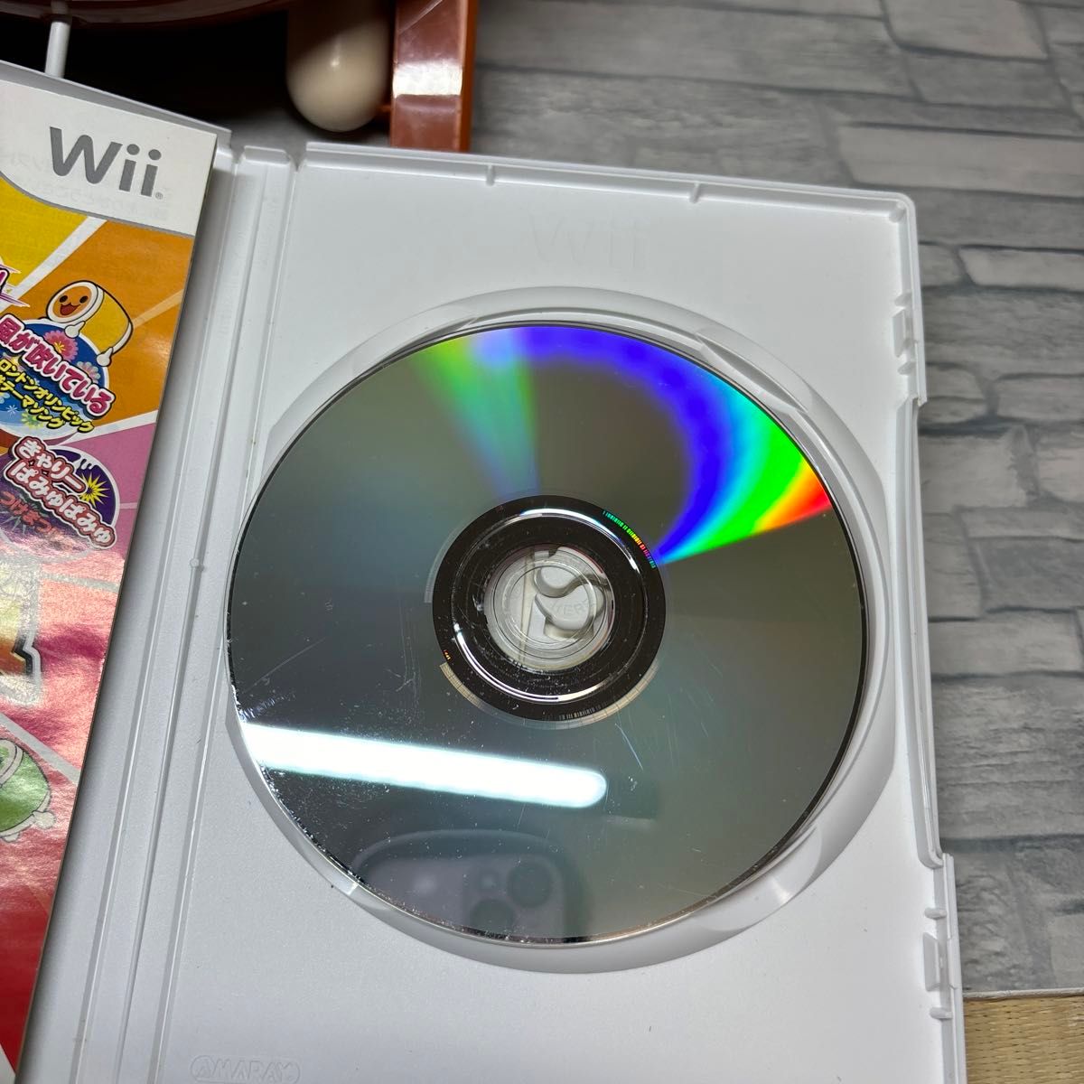 【Wii】 太鼓の達人Wii 超ごうか版 タタコン付　 太鼓とバチ Wii ソフト　ディスク小傷あり　プレイ可