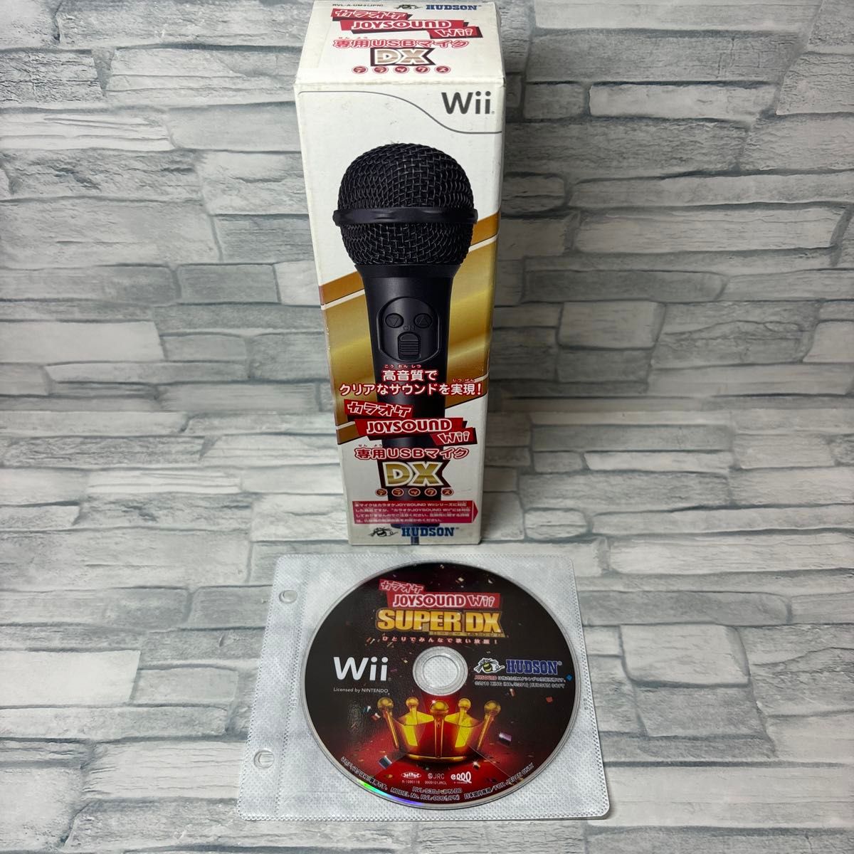 【Wii】 カラオケJOYSOUND Wii 専用USBマイク DX 美品　 カラオケマイク Wii ディスク付