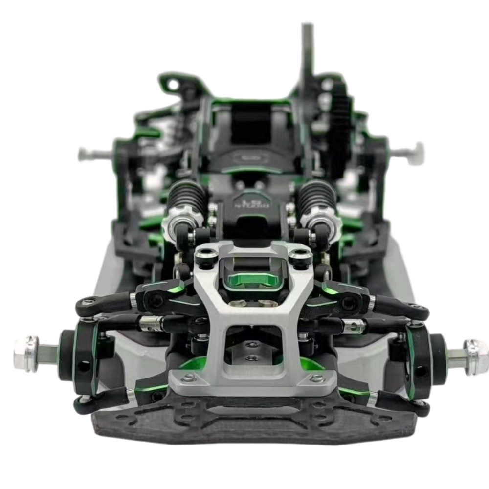 P.D LS Studio 1/27 (Kyosho Mini-Z Minett Body Native/AWD Wheel) Комплект RWD Drift Car Assembly (новый LSD Green Edge/Black)