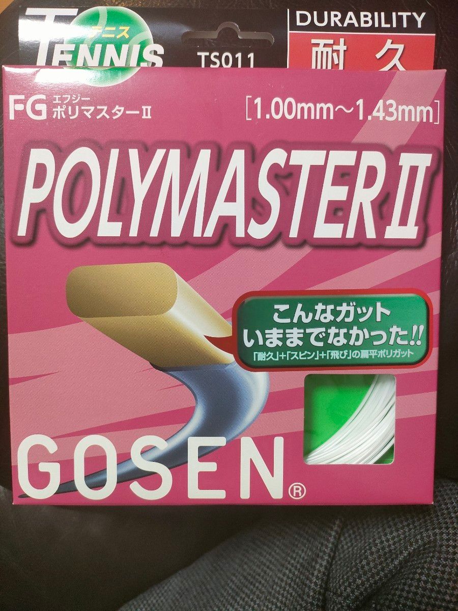 【新品】GOSEN FG POLYMASTER II  硬式テニス耐久ガット GOSEN ゴーセン 定価：2,520円