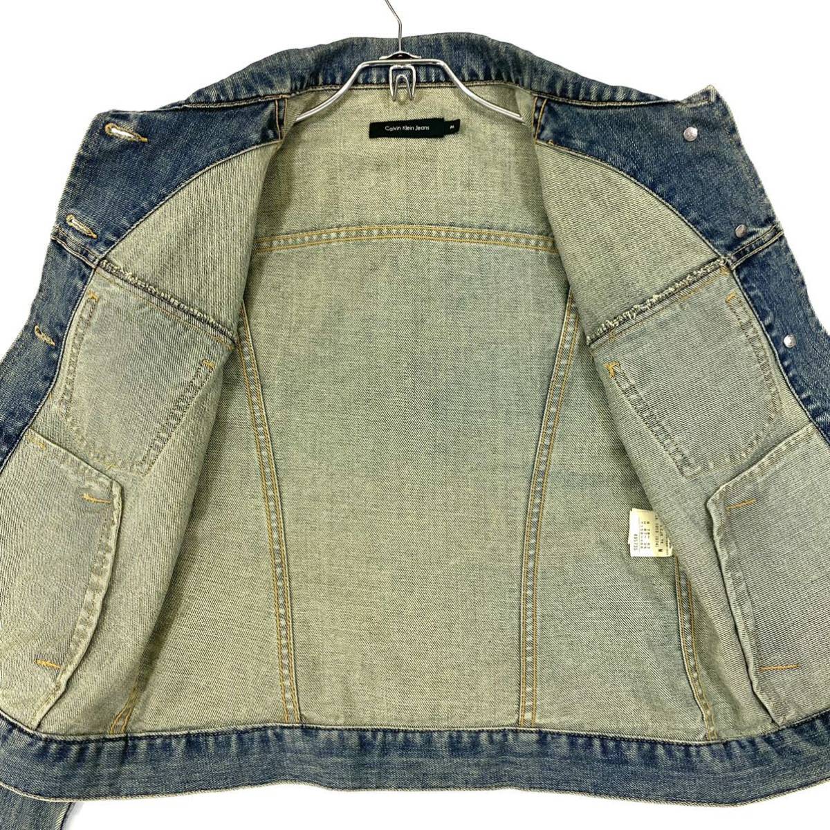 古着 Calvin Klein Jeans/カルバンクラインジーンズ デニムジャケット レディースM_画像7