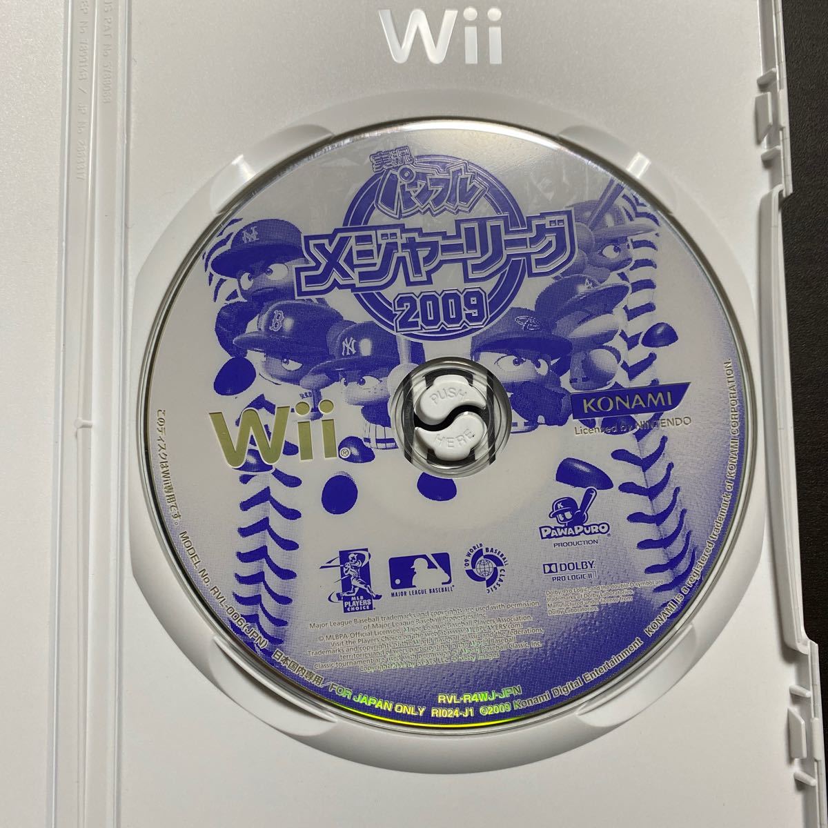 実況パワフルメジャーリーグ2009 D Wiiソフト 任天堂 ケースとソフトのみの画像1