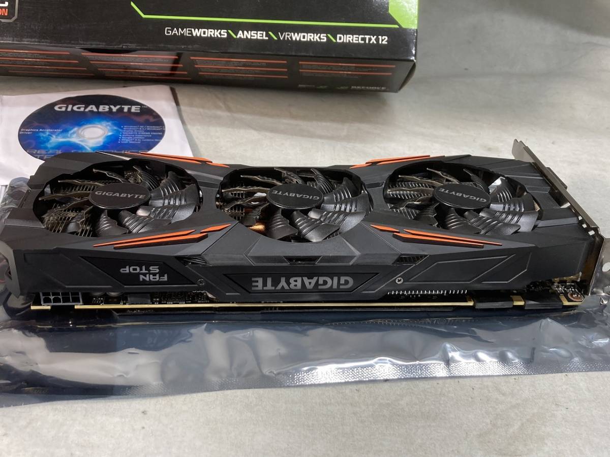 ■GIGA BYTE■GTX 1080搭載グラボ■GV-N1080G1 GAMING-8GD■中古■　★即決★_画像6