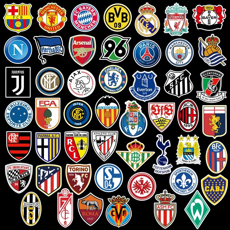 ヨーロッパサッカー名門クラブステッカー　50枚セット _画像2