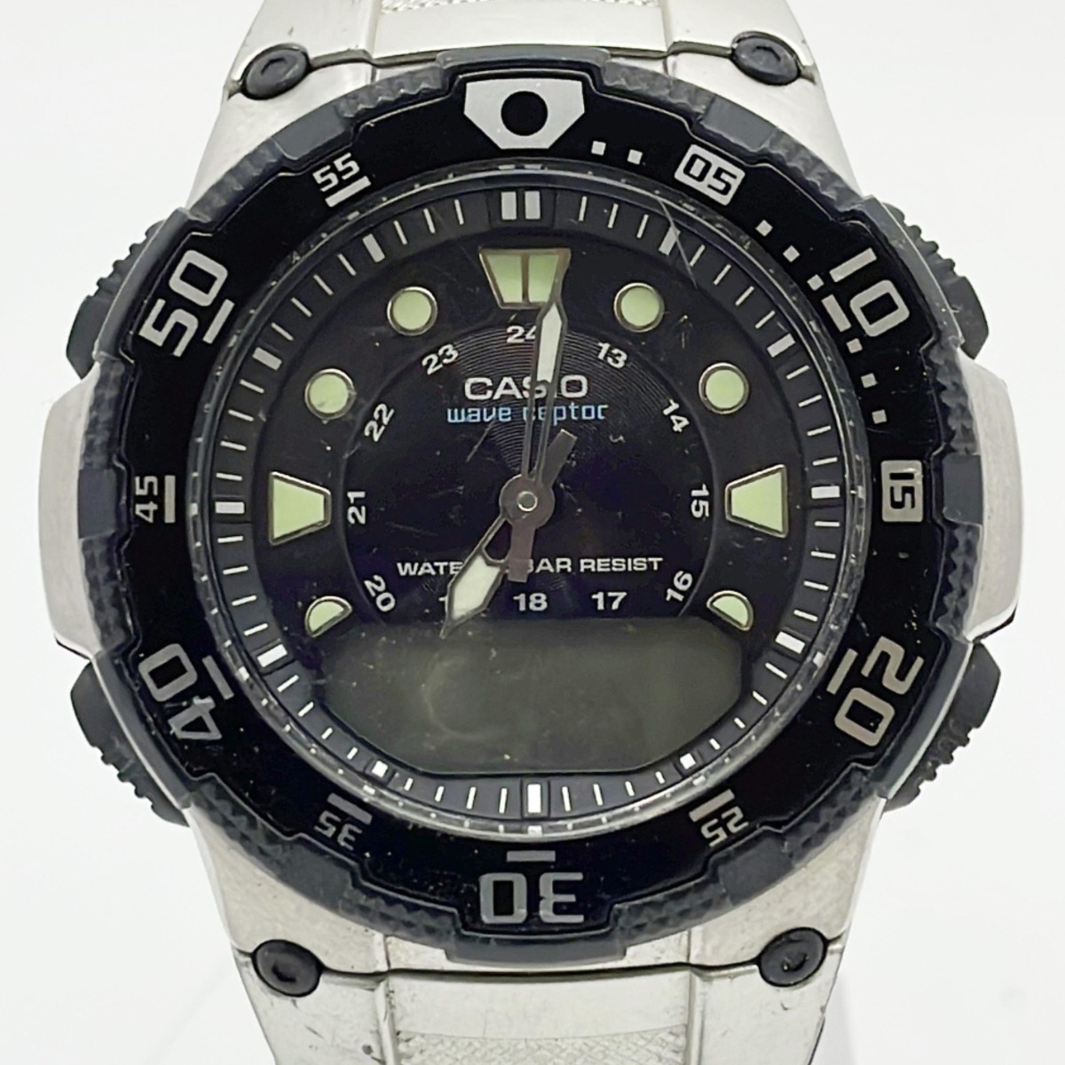 【67305】カシオ　CASIO　ウェーブセプター　メンズ腕時計　WVA-107HJ　SS　QZ_画像1