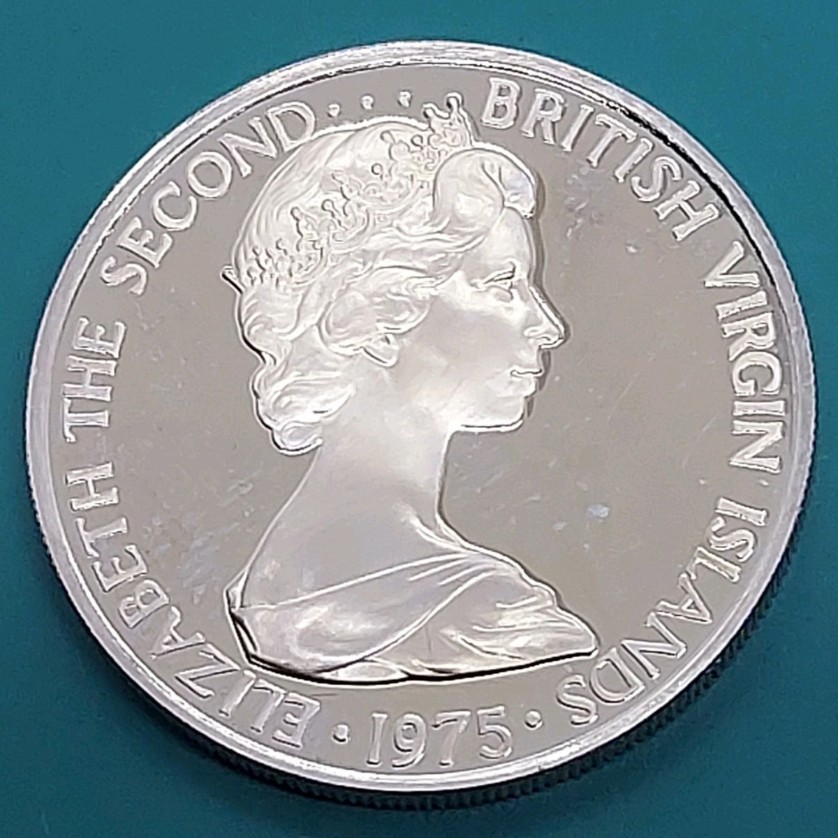 【60211】未使用品 ヴァージン諸島 1975年 50セント 25セント 10セント 5セント 1セント おまとめ5点 世界コイン 硬貨の画像6