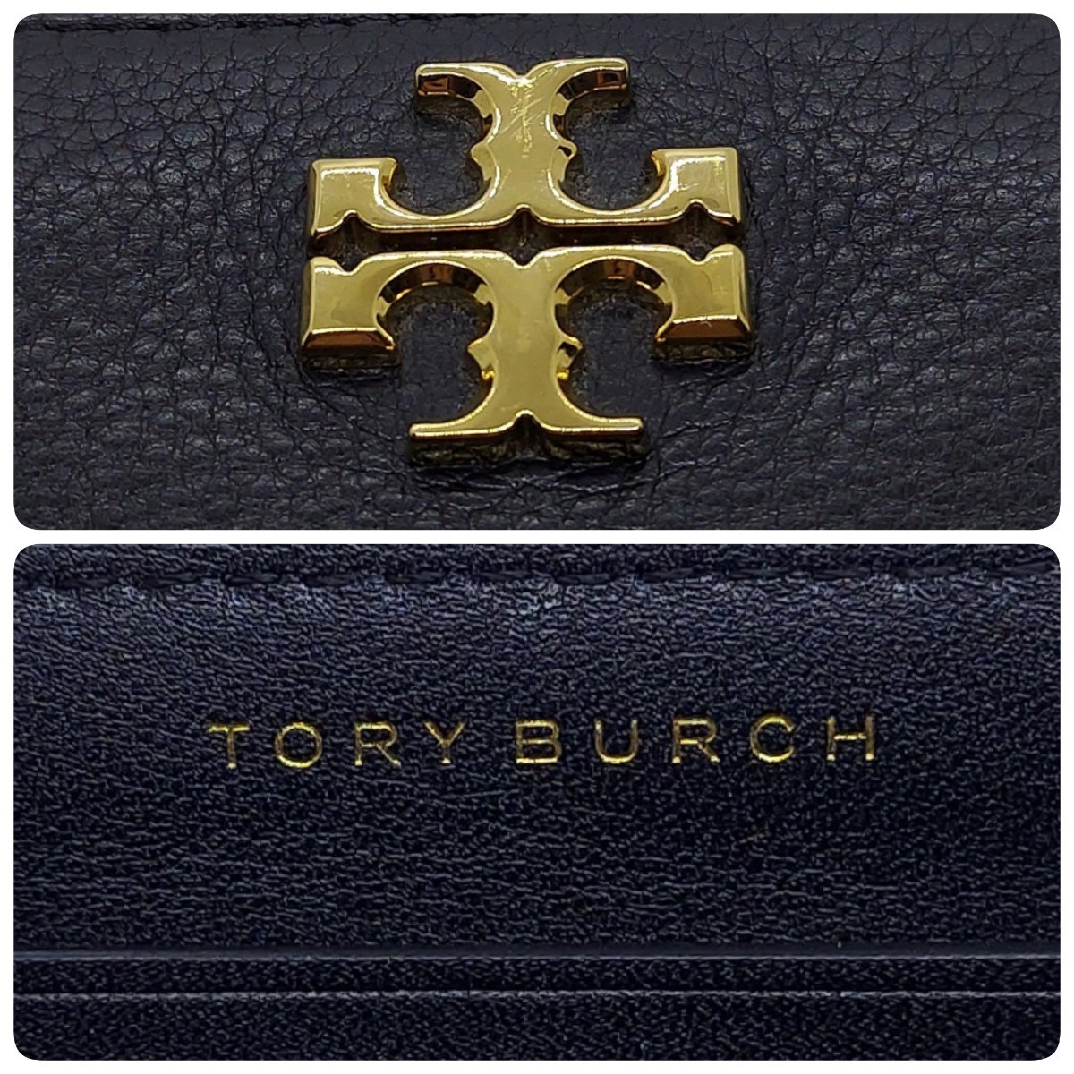 トリーバーチ　ラウンドファスナー長財布　レザー　黒　Tory Burch_画像9