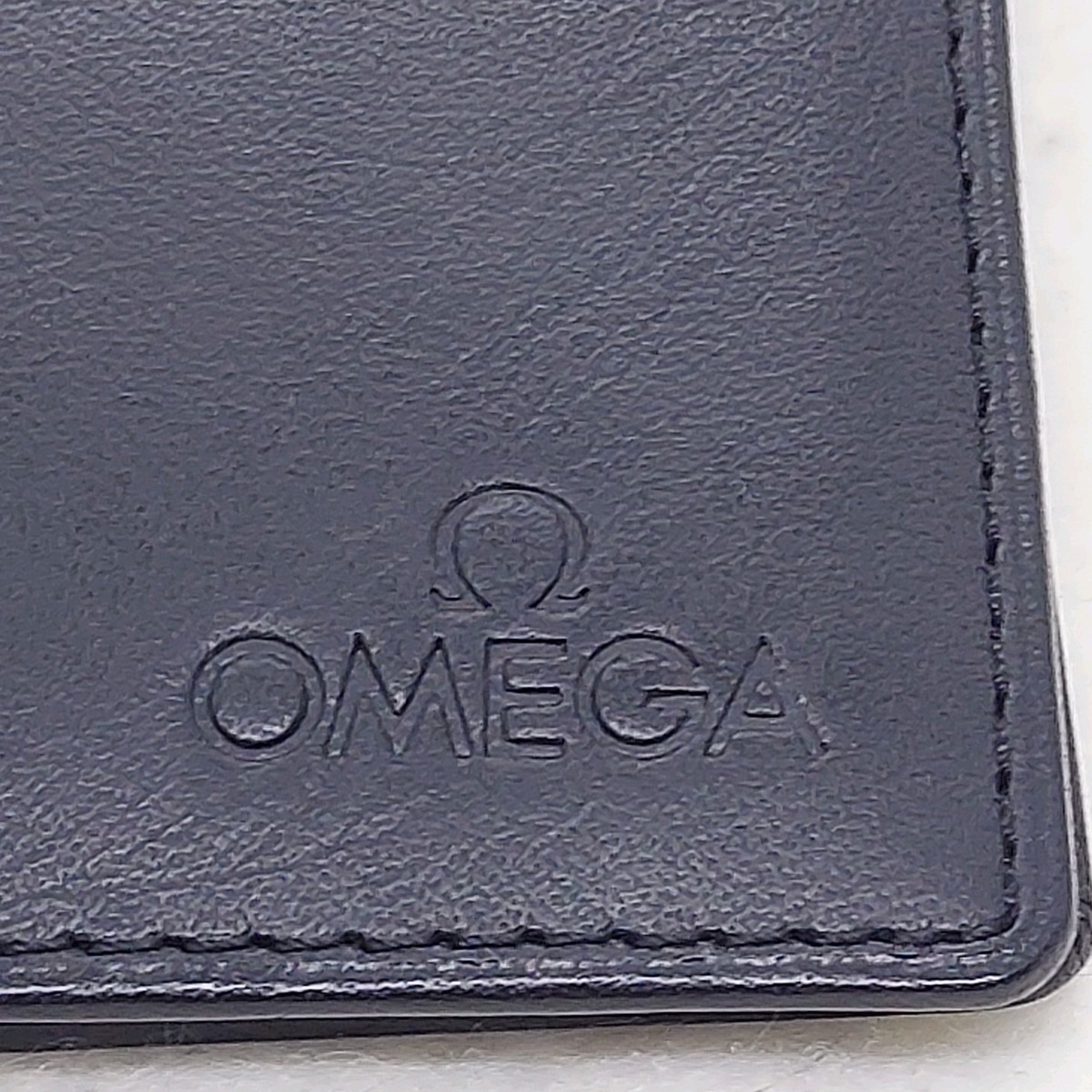 オメガ　二つ折り財布　レザー　ブラック　OMEGA_画像10