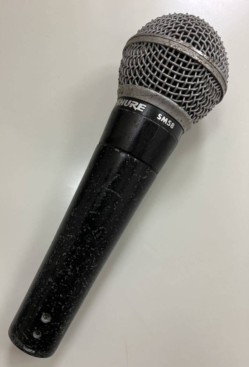 1円~SHURE シェアー SM58 ダイナミックマイク DYNAMIC 中古品 音出し確認OK_画像1