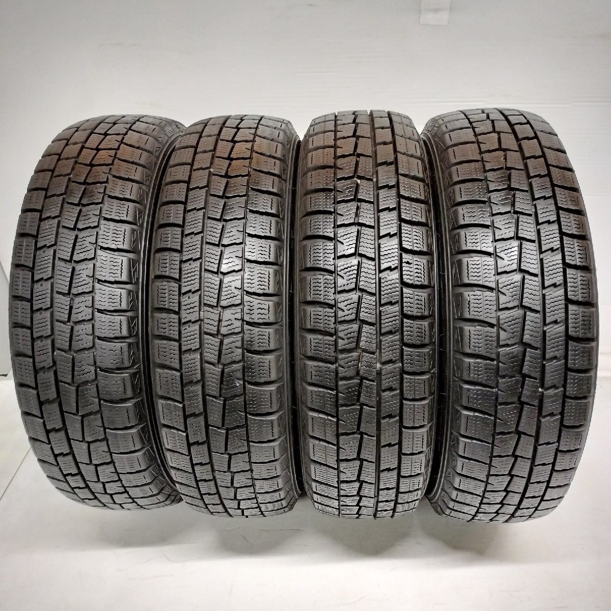 ◆本州・四国は送料無料◆ ＜スタッドレス & ホイール 4本＞ 165/65R14 ダンロップ ’18年製 14x4.5J TOPYT 4H -100 軽自動車に！_画像6