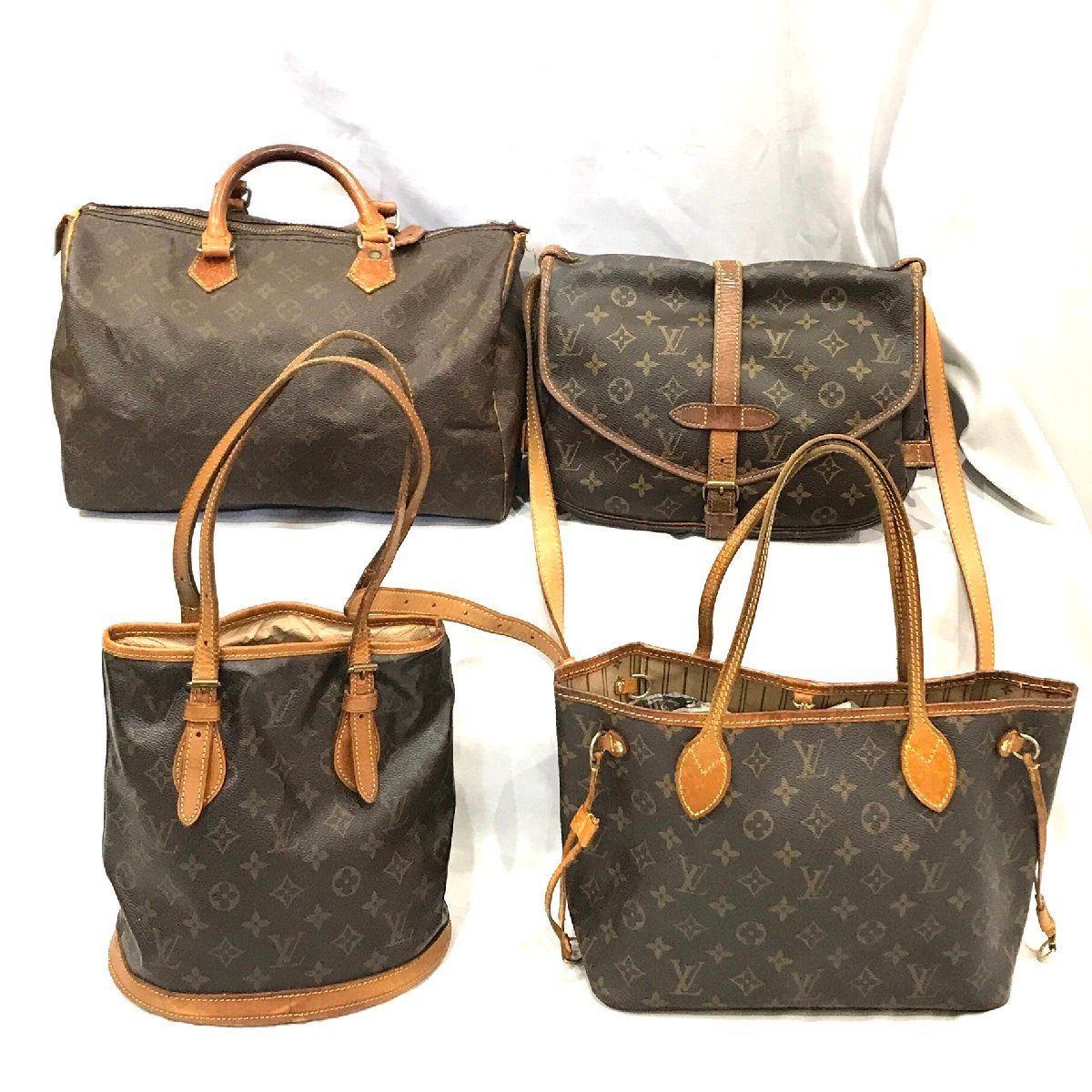 LOUIS VUITTON ヴィトン モノグラム ネヴァーフル スピーディ ブローニュ ポーチ ショルダー バッグ 11点 セット M12334_画像3