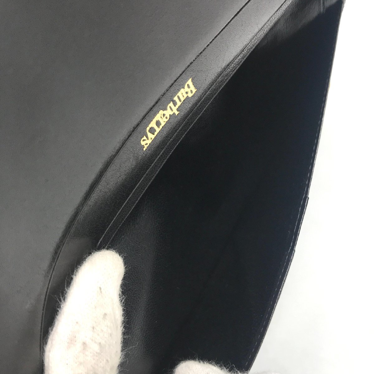 BURBERRYS バーバリーズ レザー 長札入れ 財布 ブラック 良品 k1393_画像5