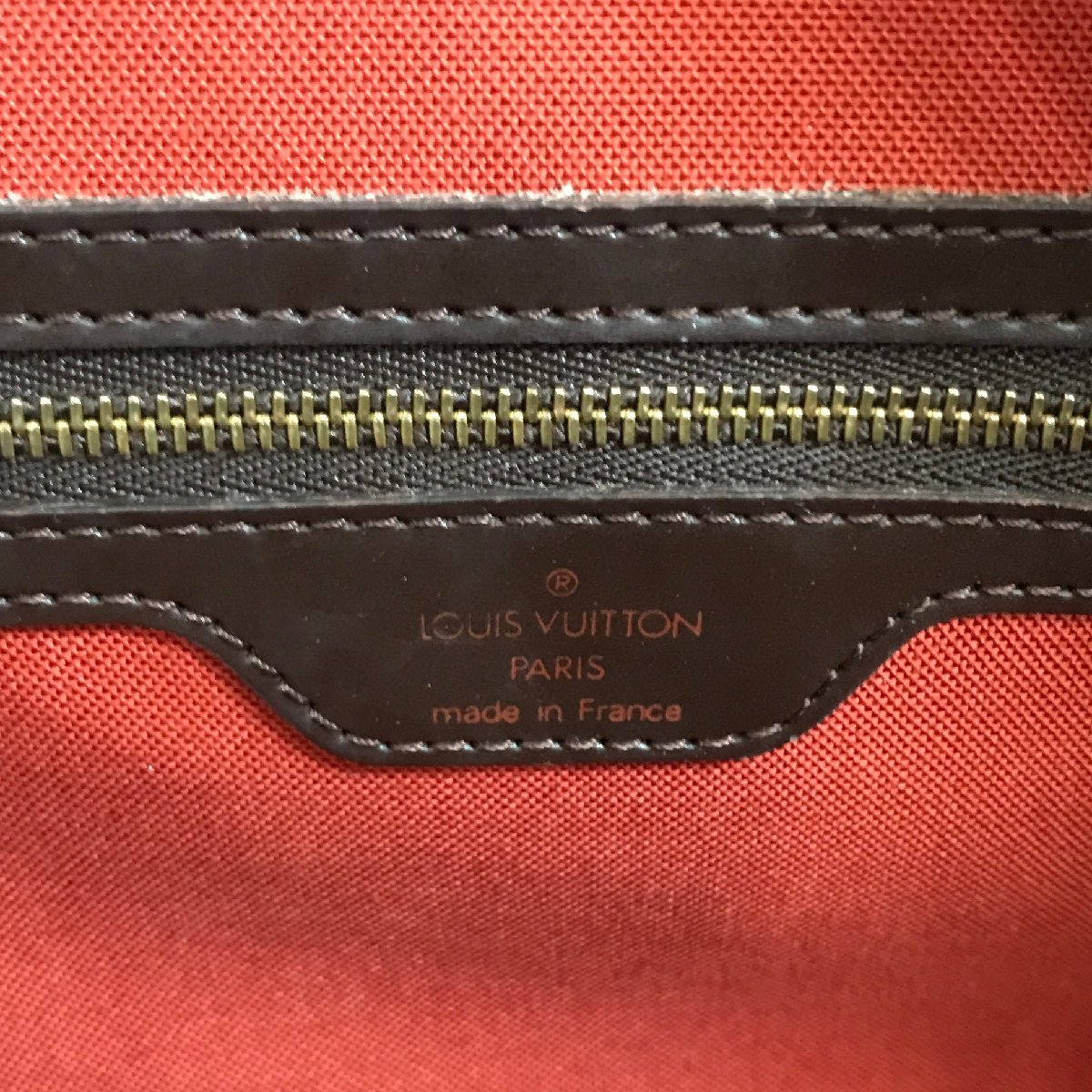 LOUISVUITTON ルイヴィトン ダミエ ノリータ ハンド バッグ ブラウン 良品 k1209_画像9