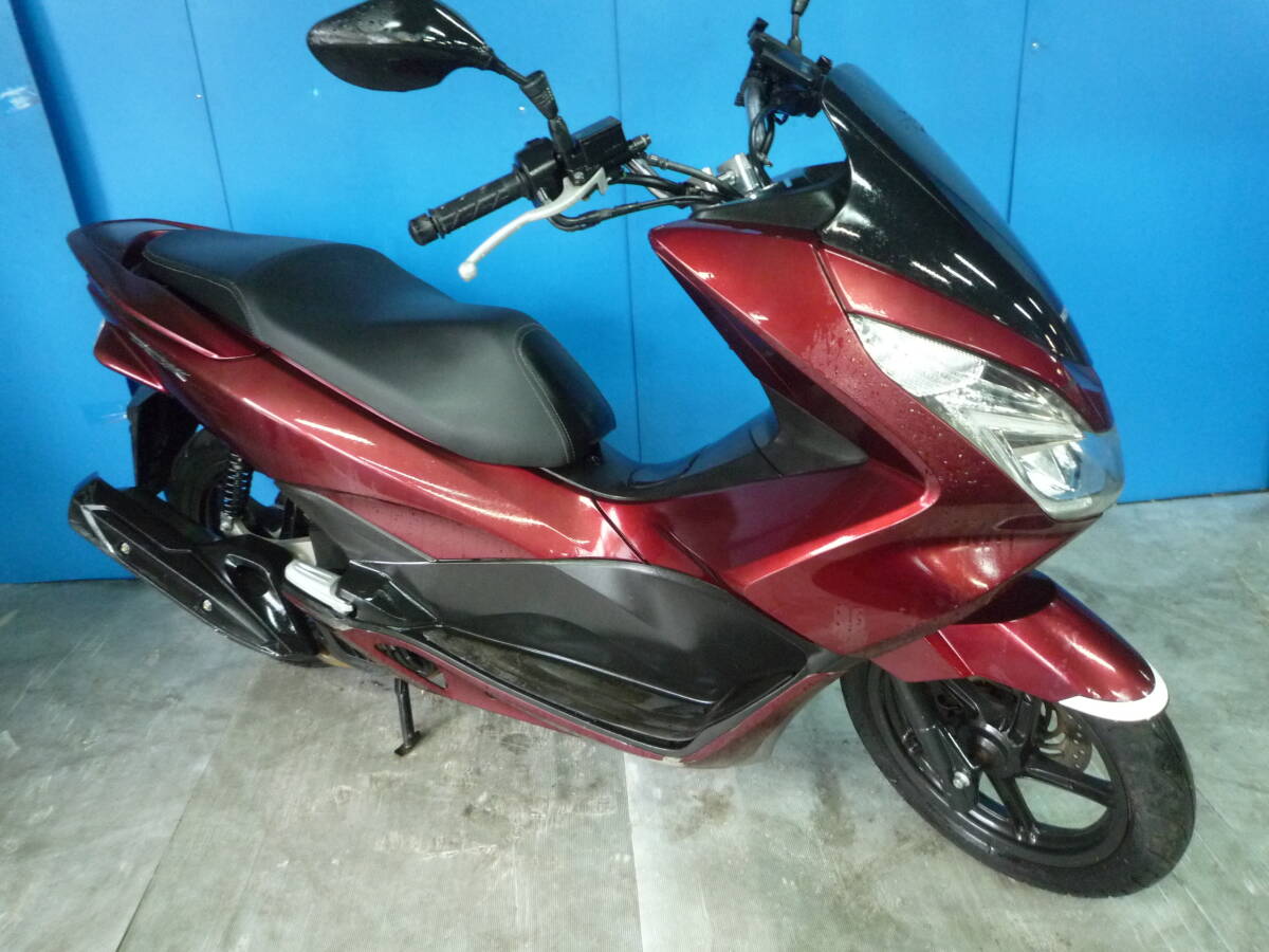 HONDA PCX125-2 ワイン エンジン始動動画 自賠責加入で乗れます 半額配送キャンペーン 期間限定価格 現状渡し諸経費０円 激安 横浜 P-Yard_画像1