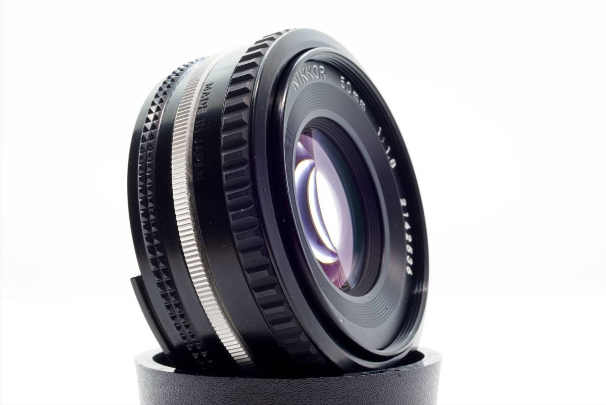 【極美品】実写確認済み ニコン Ai-s Nikkor 50mm f1.8S オールドレンズ カビ くもりなく綺麗な光学 パンケーキレンズ MF Nikon_画像4