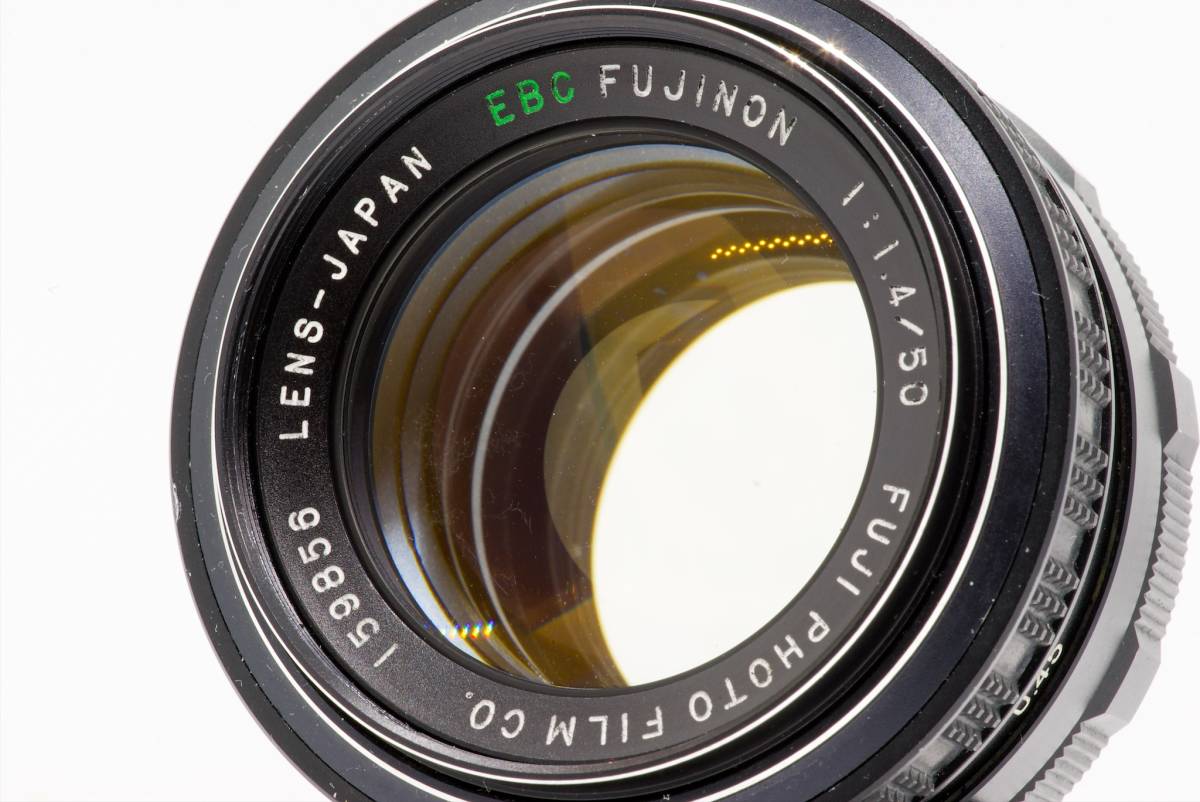 【極美品】動作OK！ 綺麗な光学 EBC FUJINON 50mm F1.4 前期型 オールドレンズ 大口径 MF 富士フィルム 標準レンズ_画像2