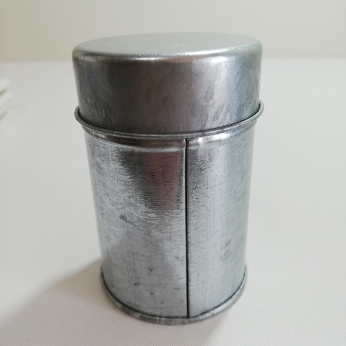 TINCAN GALLERY ミニ 茶筒缶 中ブタ付き 未使用品 現状品 [茶葉入れ 豆入れ キャニスター ブリキ]_画像4