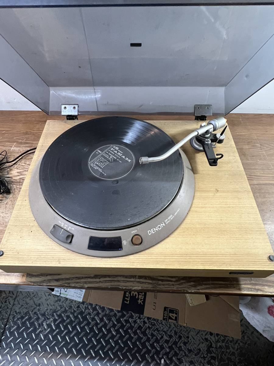 ターンテーブル DENON デノン DP-1700 ◆1495ｖ◆ 現状品 長期保管品 写真参照 1975年 昭和50年 趣味 コレクション アンティーク _画像1