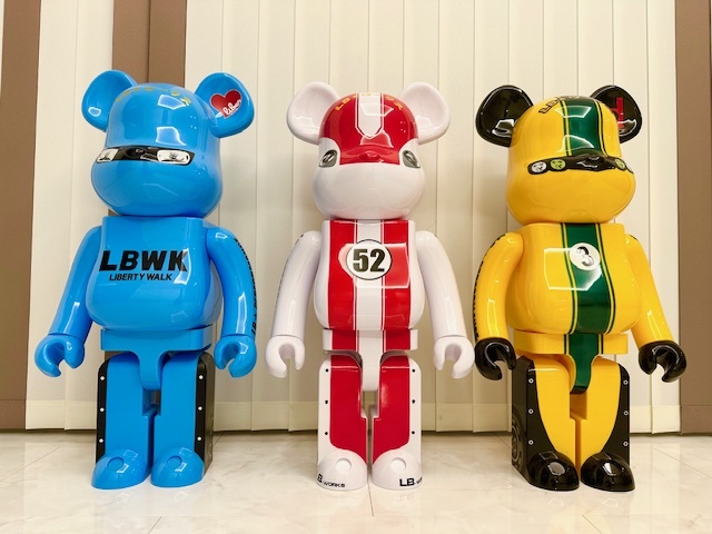 ☆最終価格!! 超希少!! BE@RBRICK ベアブリック リバティウォーク LBワークス リバケンくん リバZくん リバンナくん 1000％ 3体セット☆_画像1