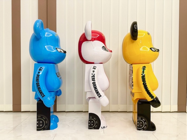 ☆最終価格!! 超希少!! BE@RBRICK ベアブリック リバティウォーク LBワークス リバケンくん リバZくん リバンナくん 1000％ 3体セット☆_画像4