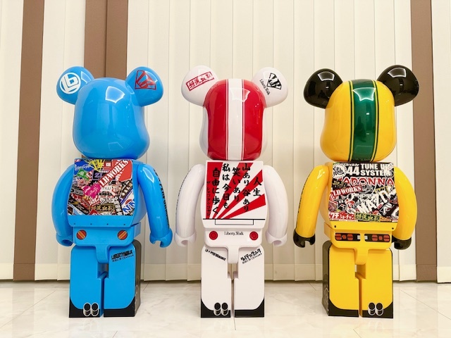 ☆最終価格!! 超希少!! BE@RBRICK ベアブリック リバティウォーク LBワークス リバケンくん リバZくん リバンナくん 1000％ 3体セット☆_画像3