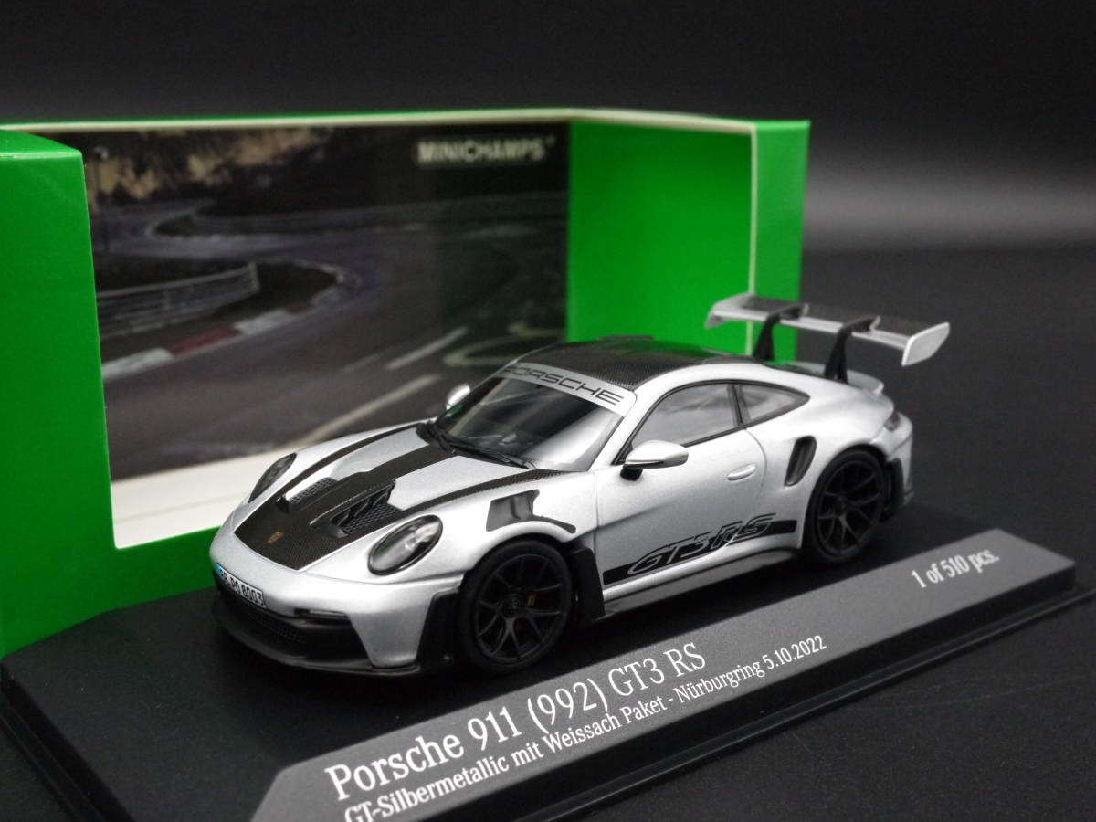 1:43 Minichamps ポルシェ 911 (992) GT3 RS Weissach Package ニュルブルクリンク Nurburgring Porsche_画像2