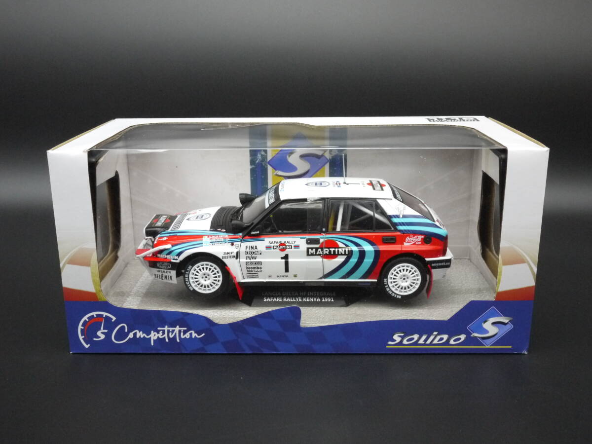 1:18 Solido ランチア デルタ インテグラーレ Martini 16V サファリ ケニアラリー 1991 Lancia Delta Integrale マルティニ_画像6