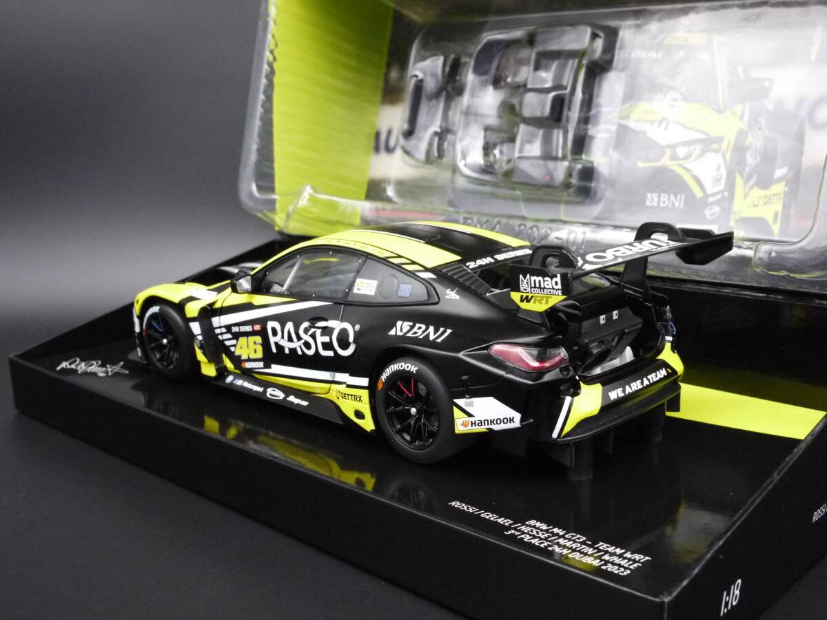 1:18 Minichamps BMW M4 GT3 Dubai 24h 2023 WRT V.ロッシ Rossi #46 VR 限定BOX_画像5