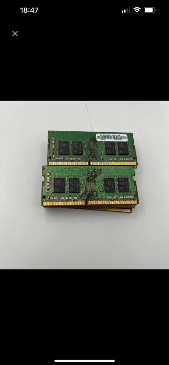 0-1 SNMSUNG 1RX8 PC4-2400T-SA1-11 8GB×1 10枚セット ノート用メモリ動作品 _画像2