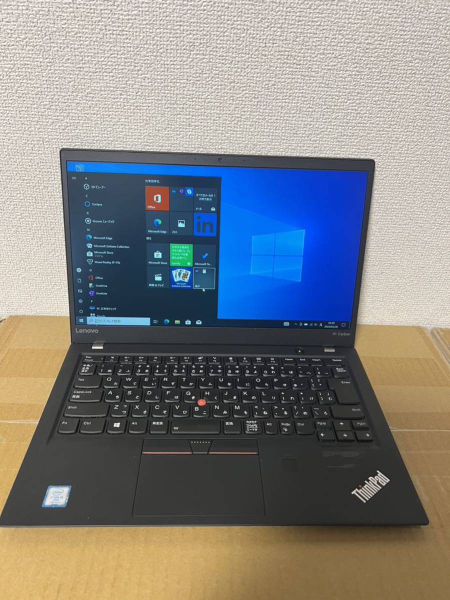 Lenovo ThinkPad X1 Carbon 5th Gen Core i5 7300U 2.6GHz/8GB/256GB_画像1