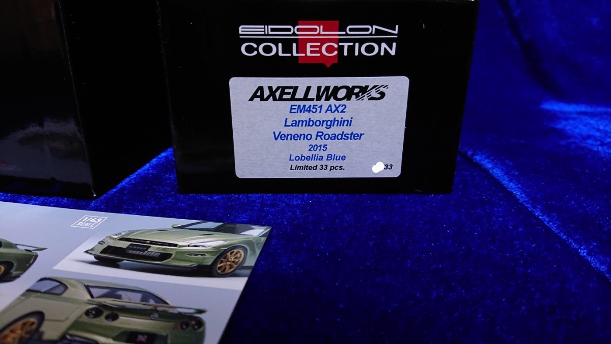 1/43 MAKE UP EIDOLON AXELLWORKS Lamborghini Veneno Roadster メイクアップ アイドロン アクセルワークス ランボルギーニ 検 1/18 _画像5