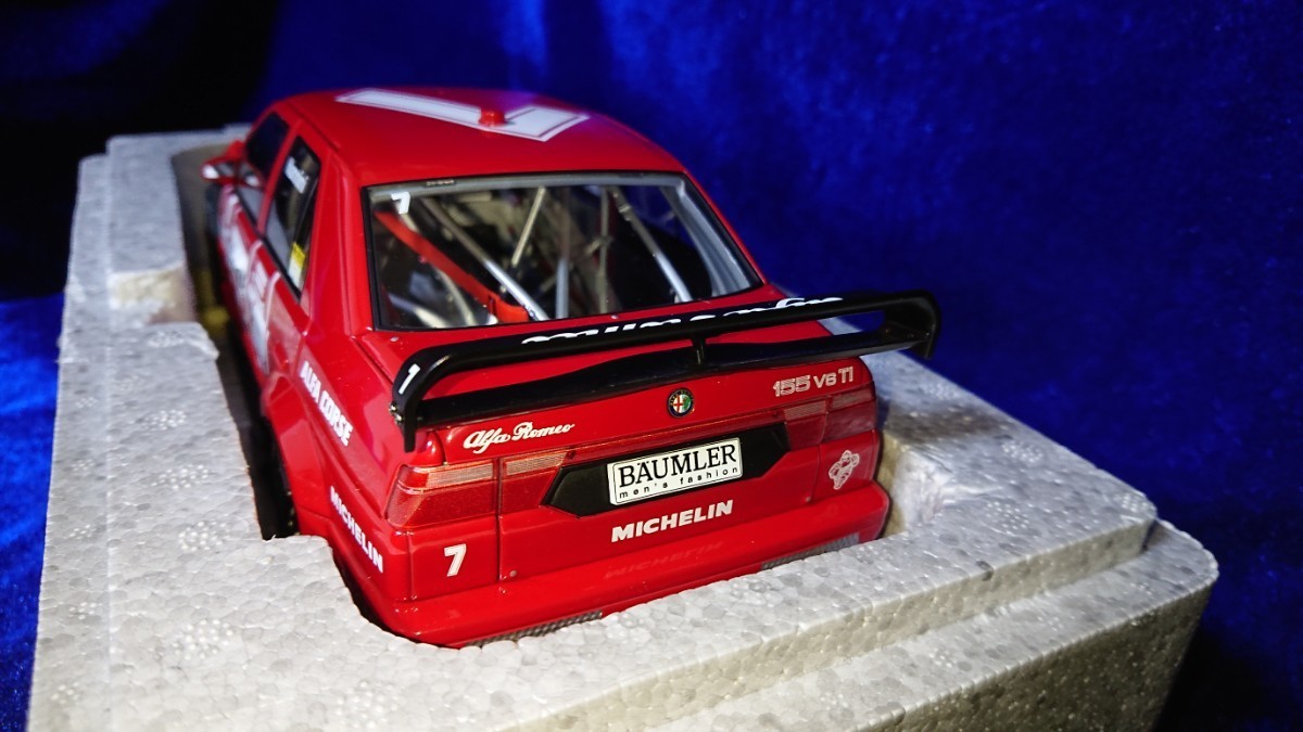 1/18 Autoart オートアート Alfa Romeo 155 V6 Ti DTM 1993 HOCKENHEIM WINNER #7 Nannini アルファロメオ 89304 ホッケンハイム優勝_画像7