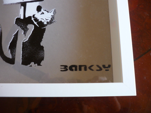  free shipping * Bank si-Banksy*Shadow Box 3d* genuine work guarantee *The Walled Off Hotel box type stencil art * Bank si- produce hotel 3/10