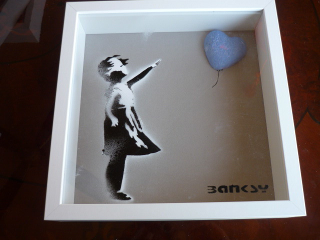  free shipping * Bank si-Banksy*Shadow Box 3d* genuine work guarantee *The Walled Off Hotel box type stencil art * Bank si- produce hotel 8/10